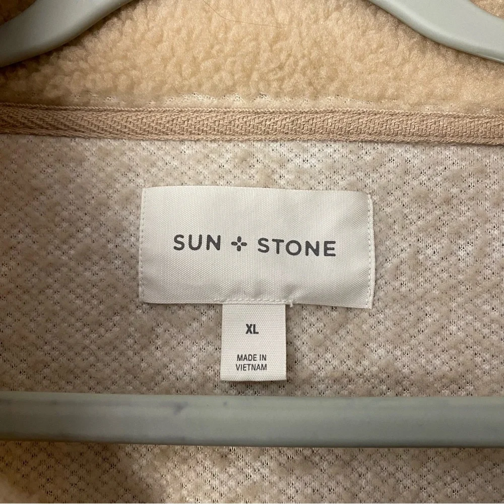 Sun + Stone Sherpa tracksuit set - Tan - Picture 4 of 11